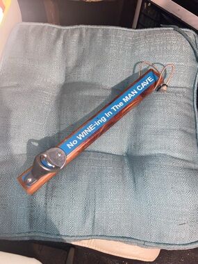 Men’s Man Cave ‘No WINE-ing’ Wood Beer Bottle Opener Wall Decor Santa Cruz, CA
